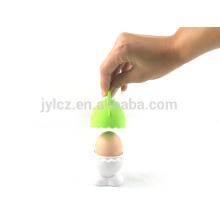 silicone top ceramic egg cup holder